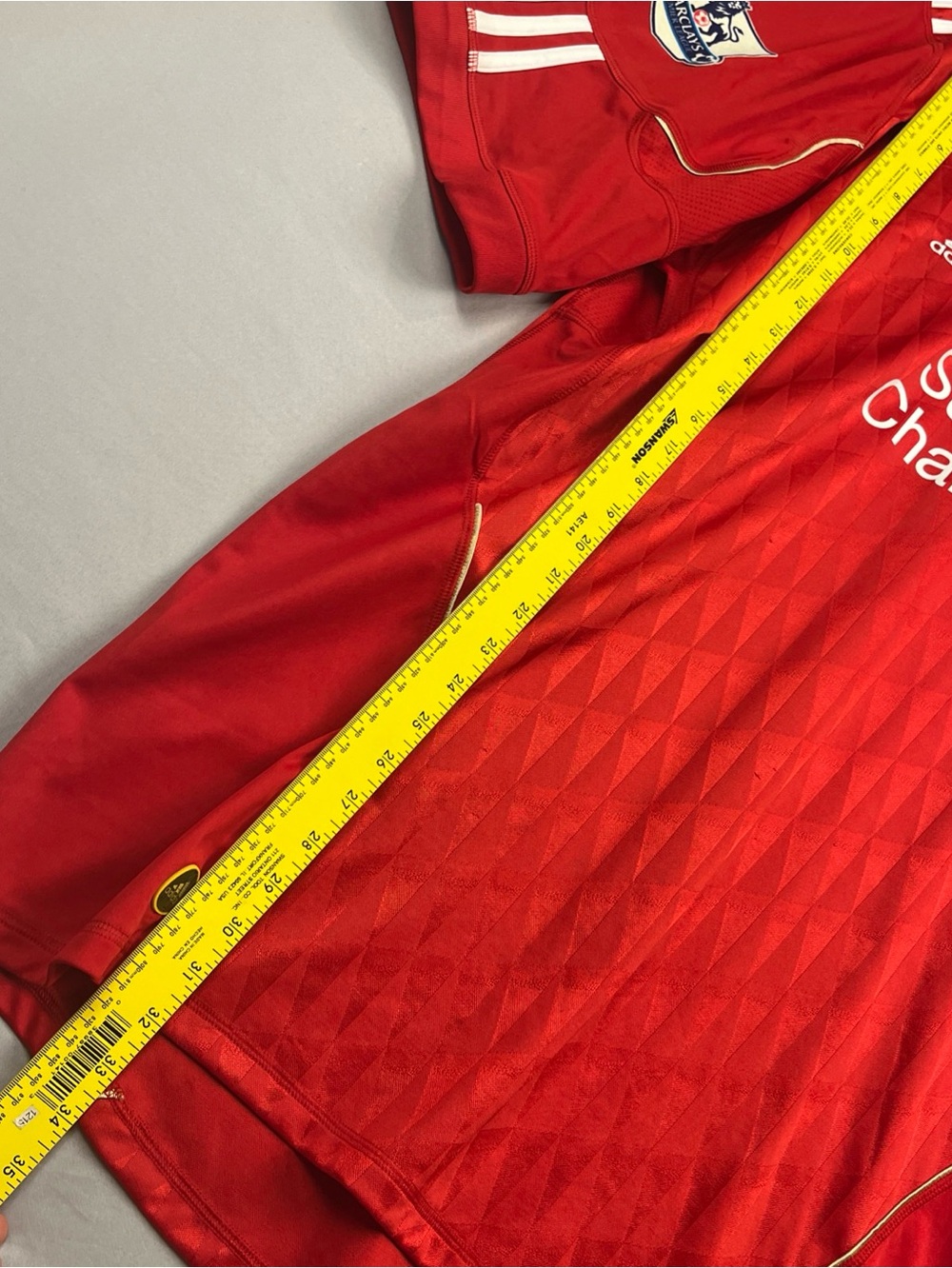 Adidas Liverpool 2010 Jersey Steven Gerrard LFC Men’s Size 3XL Barclays #8 Red - Picture 10 of 13